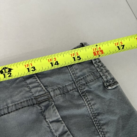 American Eagle Super Stretch Shortie Shorts Size 10 Solid Gray Pockets Zipper - Picture 9 of 12